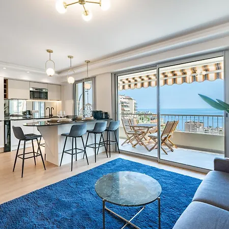 Appartement Baie De Monaco, Vue Mer, Terrasse, Parking Gratuit *