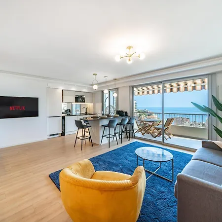 Baie De Monaco, Vue Mer, Terrasse, Parking Gratuit * Beausoleil